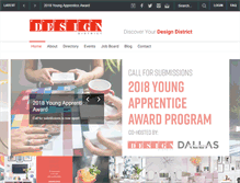 Tablet Screenshot of dallasdesigndistrict.com